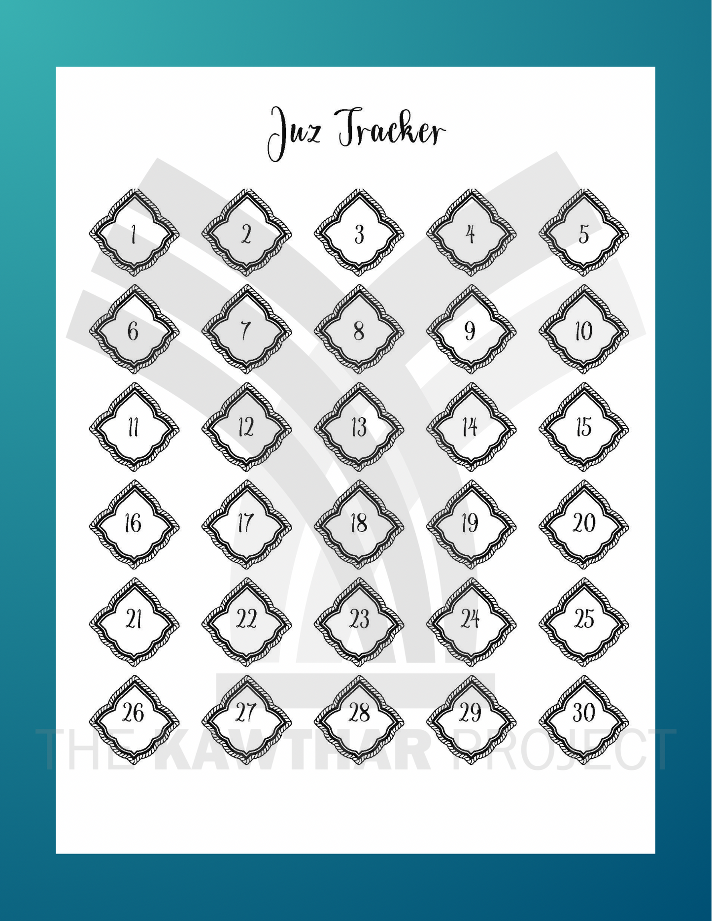 Juz Tracker